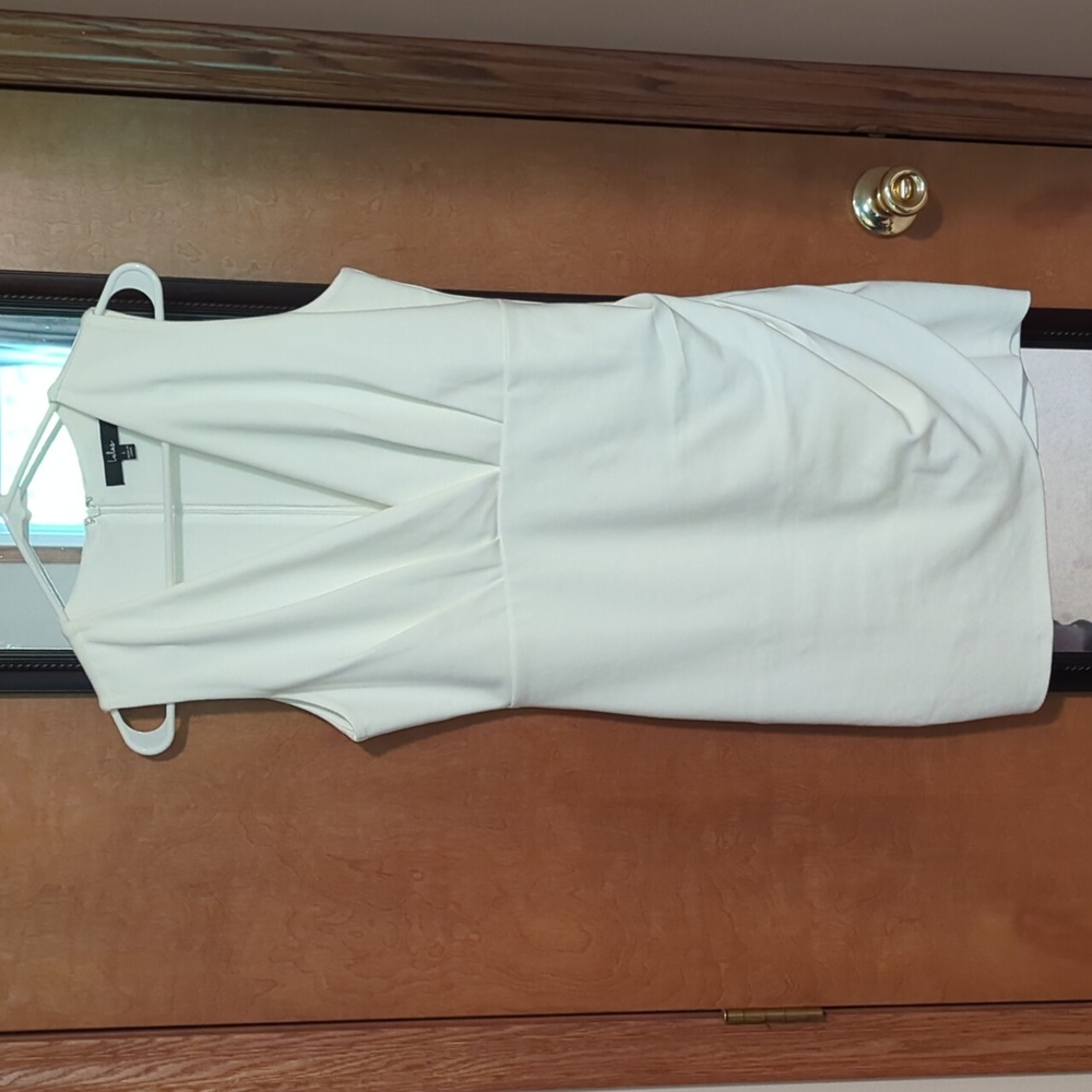 White Lulu's short wedding dress